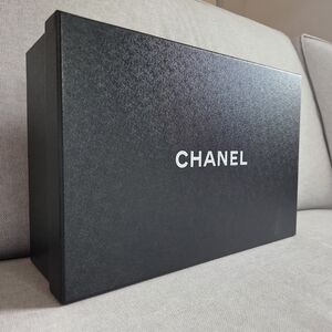 CHANEL Box -empty Black Shoe / Bootie Box AUTHENTIC W/ White Logo CC Organize #2